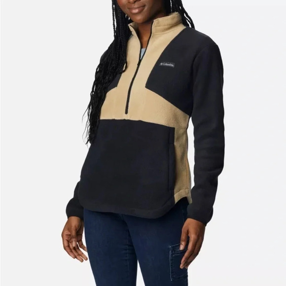 Columbia Tops - Columbia Benton Springs Colorblock Half Zip Fleece Pullover​​​